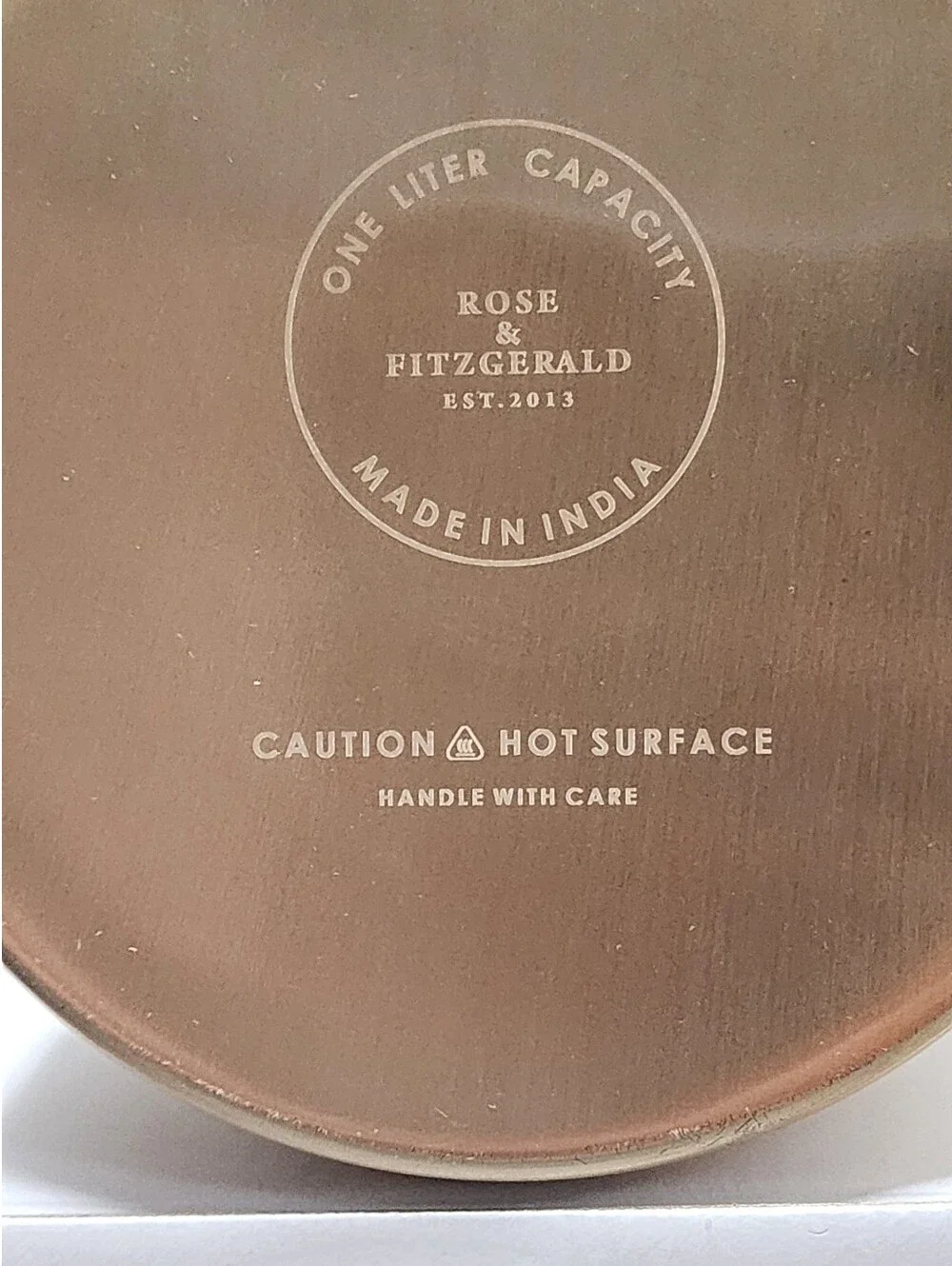 Rose & Fitzgerald Brushed Gold Kettle Crafted 18/8 Stainless 8